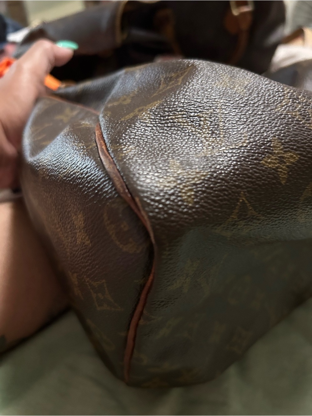 Louis Vuitton Brown Monogram Canvas Speedy Satchel - Picture 6 of 11